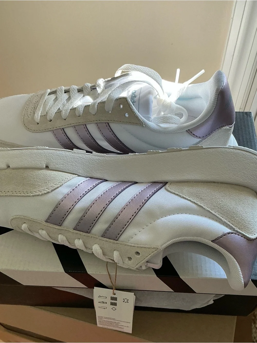 Women’s Adidas Samba OG White/Frosted Purple